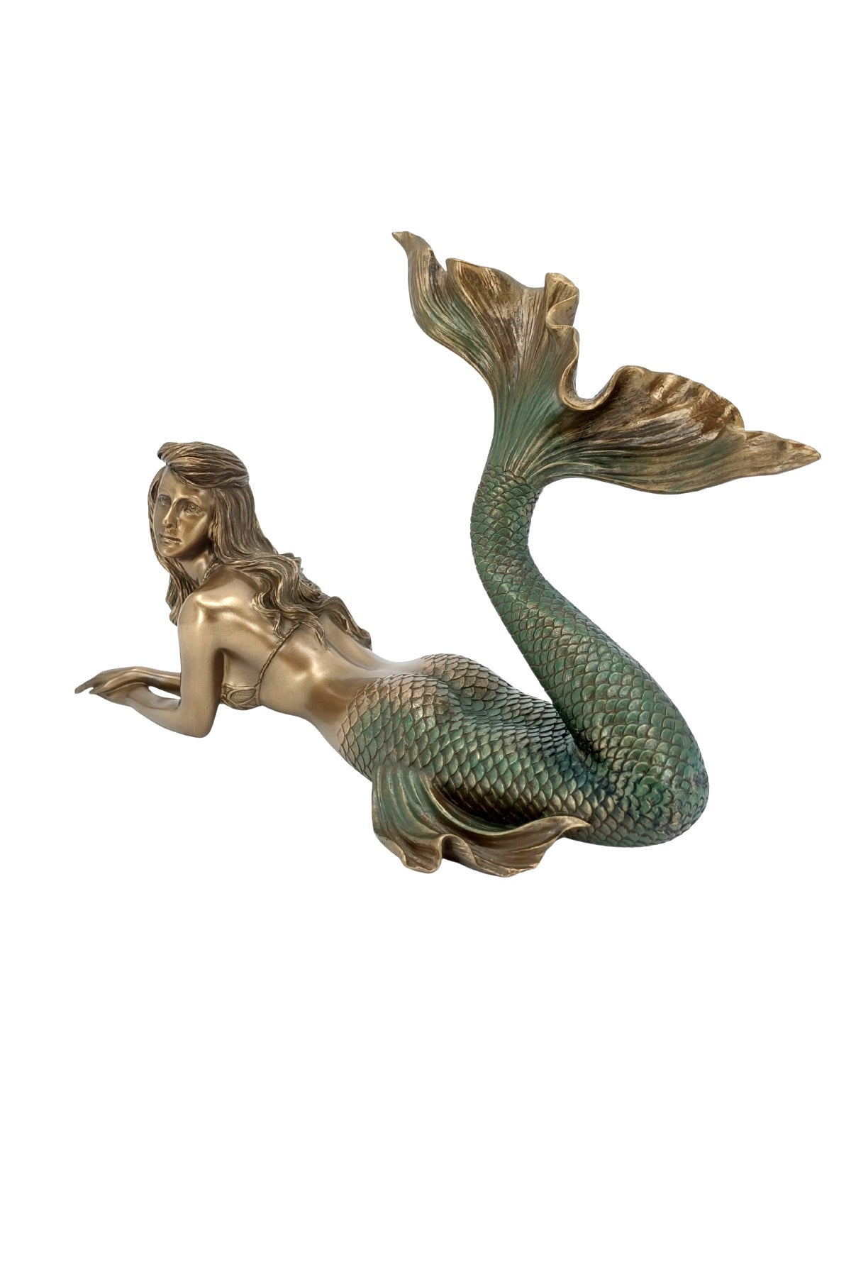 Veronese Deniz Kızı Biblo Bronz Renkli Dekoratif Obje - WU77001A4