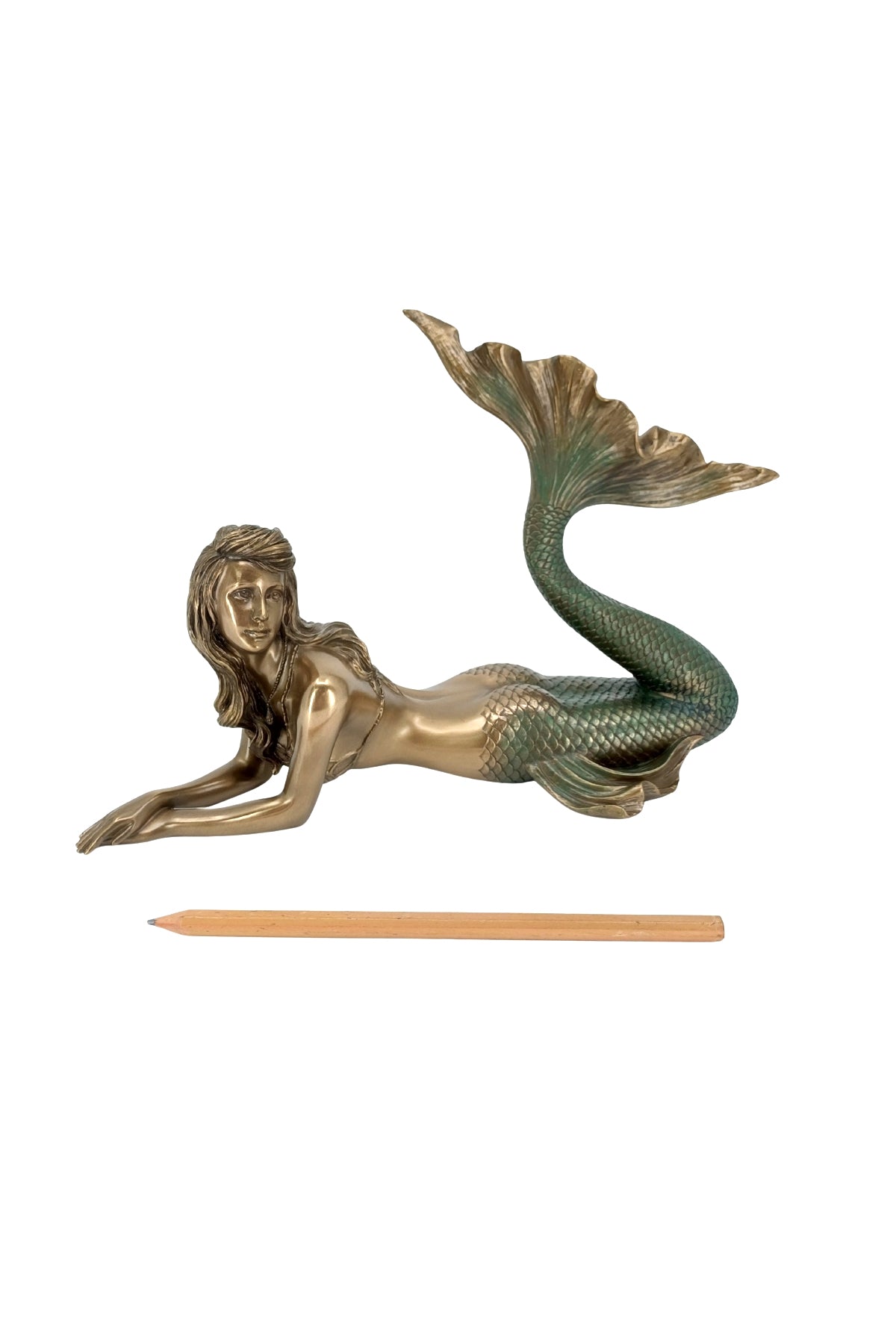 Veronese Deniz Kızı Biblo Bronz Renkli Dekoratif Obje - WU77001A4