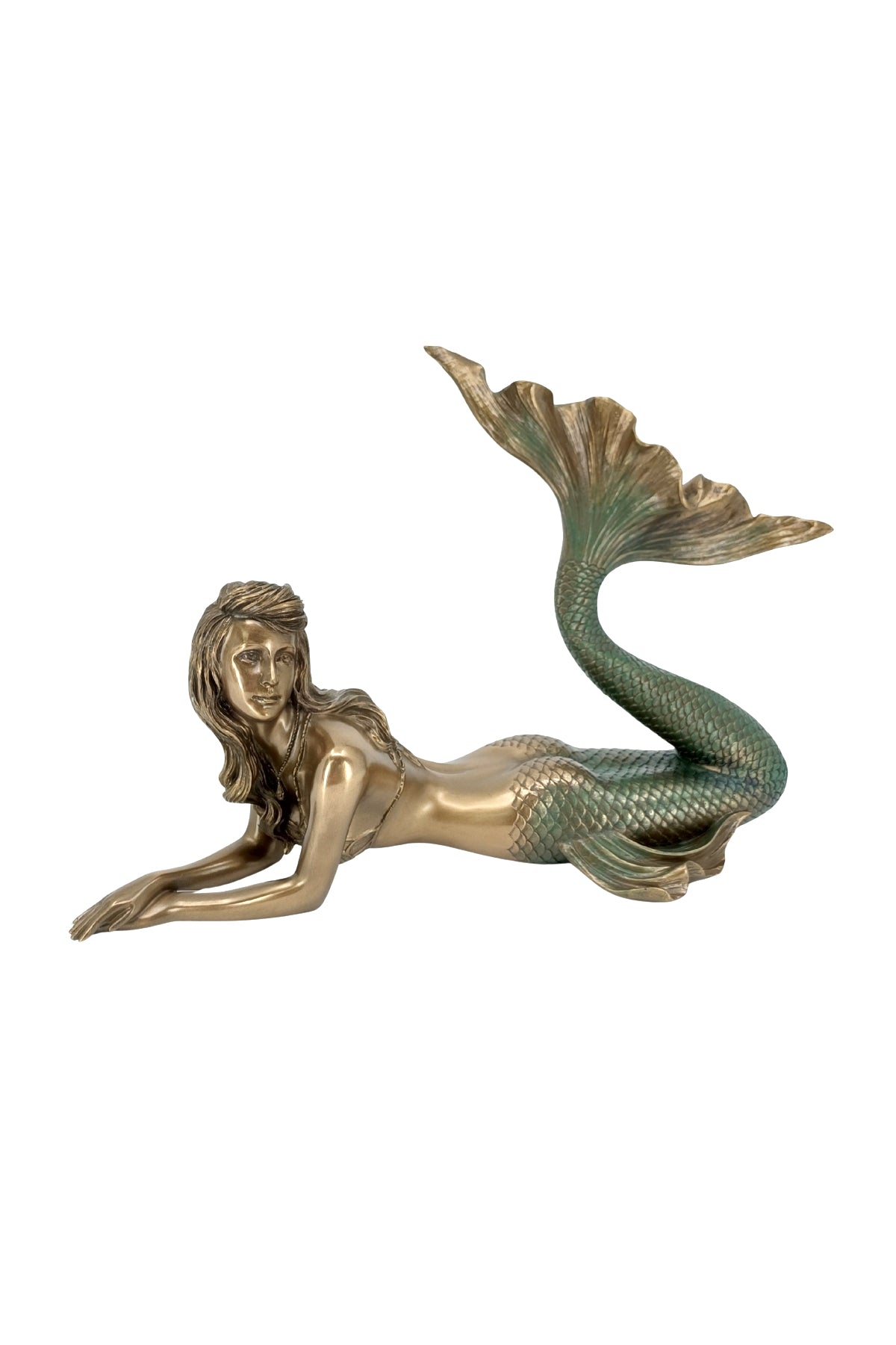 Veronese Deniz Kızı Biblo Bronz Renkli Dekoratif Obje - WU77001A4