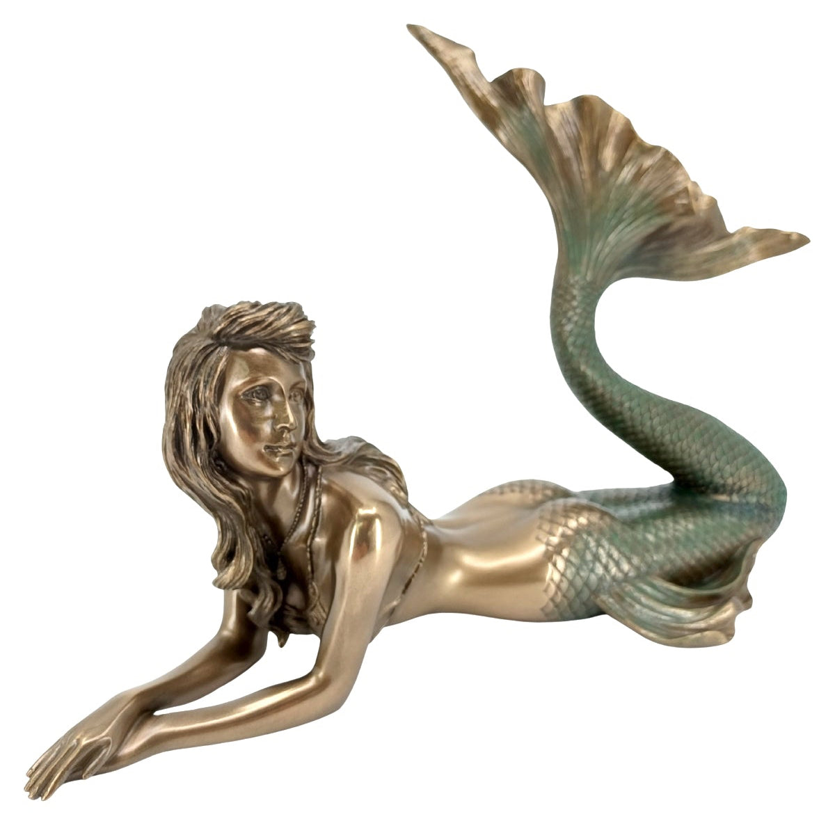 Veronese Deniz Kızı Biblo Bronz Renkli Dekoratif Obje - WU77001A4