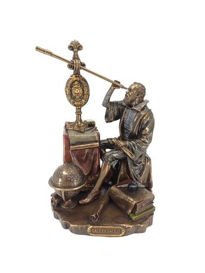 Galileo Galilei Biblo Heykel – 21 cm - Veronese Design