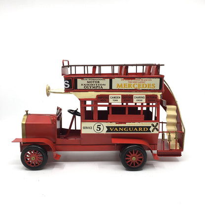 1966 Mercedes Classic Double Decker Tourist Sightseeing Decorative Red Bus