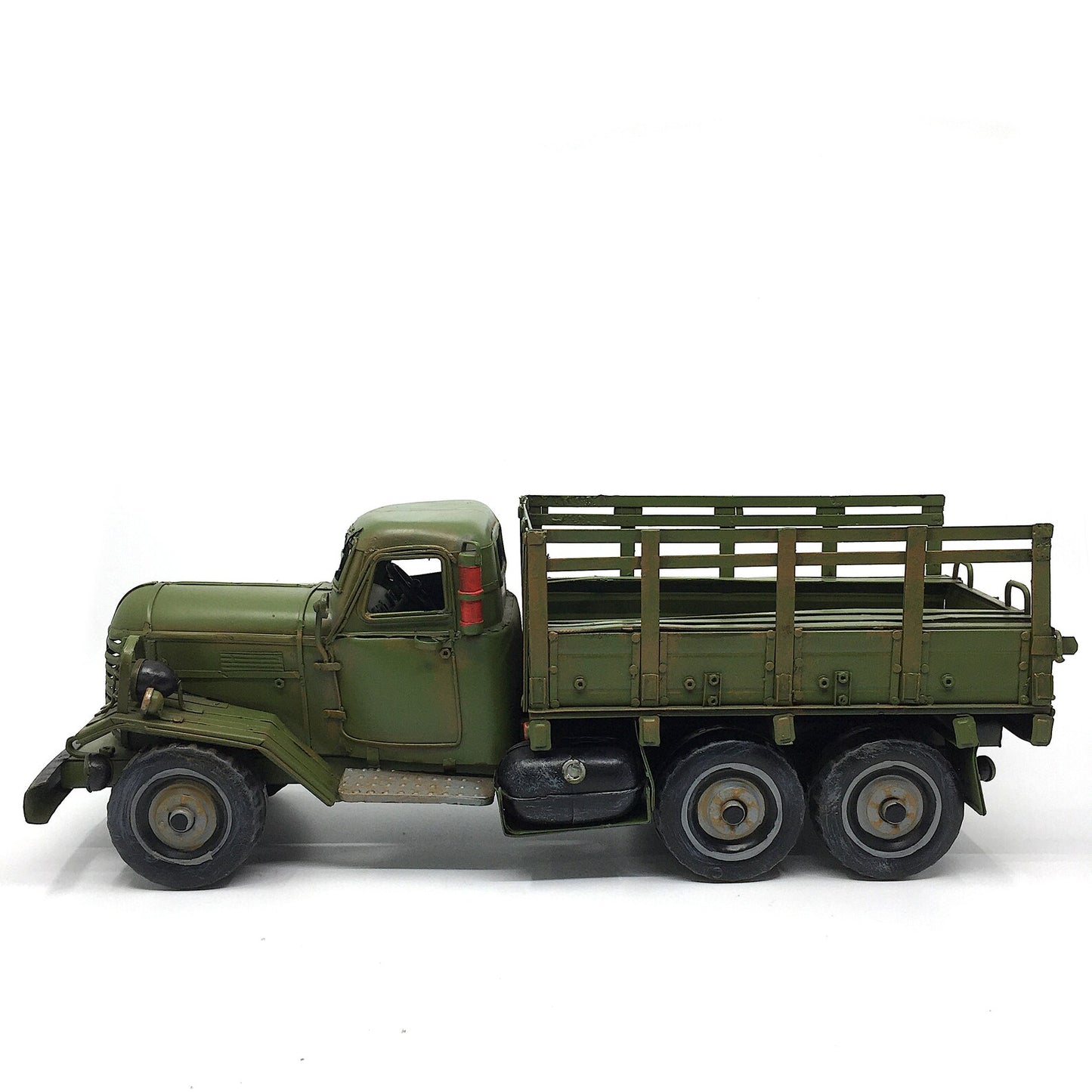 Metal Green Large Military Decorative Truck Figurine