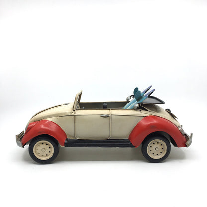 VW Beetle Convertible Decorative Retro Metal Vehicle