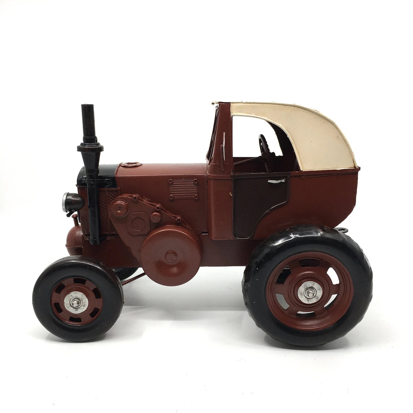 German Lanz Bulldog Classic Decorative Claret Red Tractor Figurine