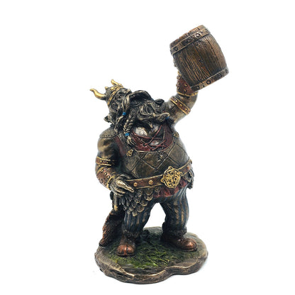 Drunk with Victory Viking Man Figurine