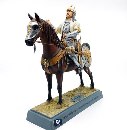 Great Seljuk Sultan Alparslan Figurine on Horseback