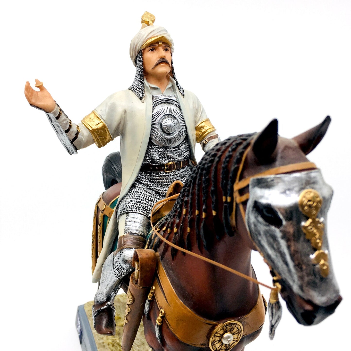 Great Seljuk Sultan Alparslan Figurine on Horseback