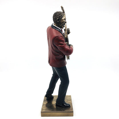 Male Black Jazz Musician Playing Guitar Trinket