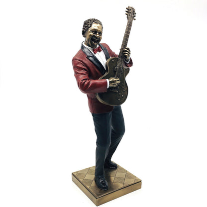 Male Black Jazz Musician Playing Guitar Trinket