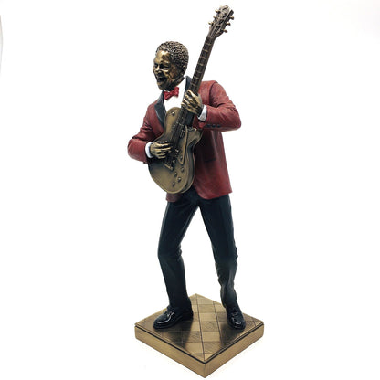 Male Black Jazz Musician Playing Guitar Trinket