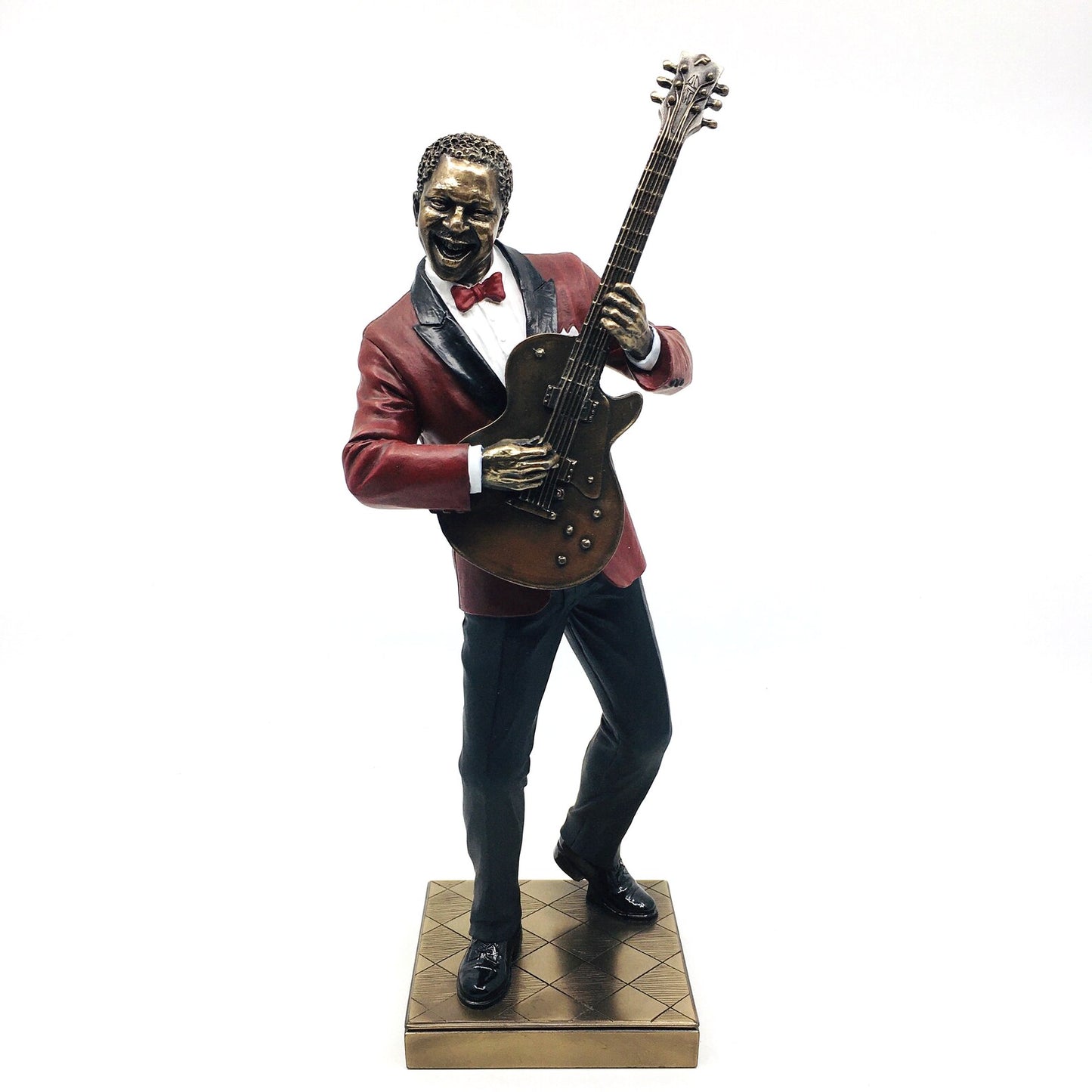 Male Black Jazz Musician Playing Guitar Trinket