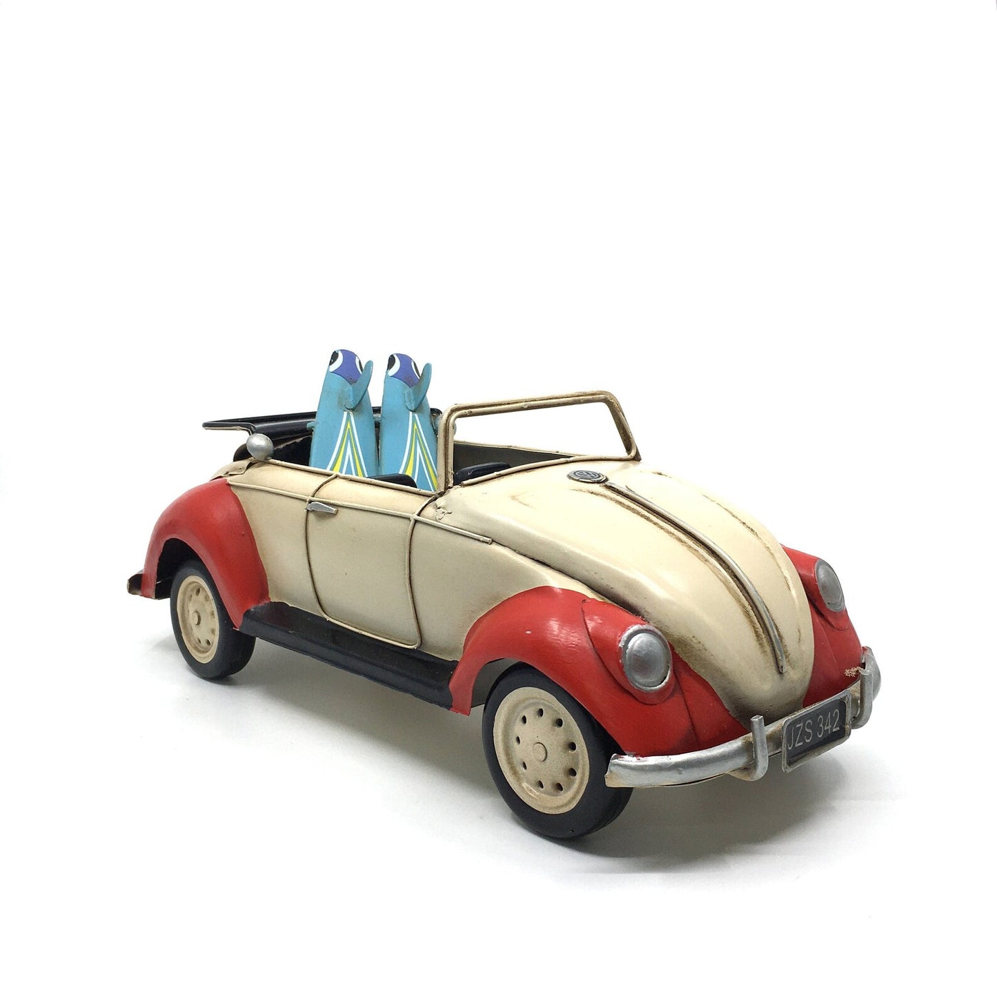 VW Beetle Convertible Decorative Retro Metal Vehicle