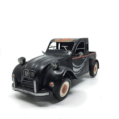 1955 Citroen Metal Pick-Up Black Pickup Truck Figurine