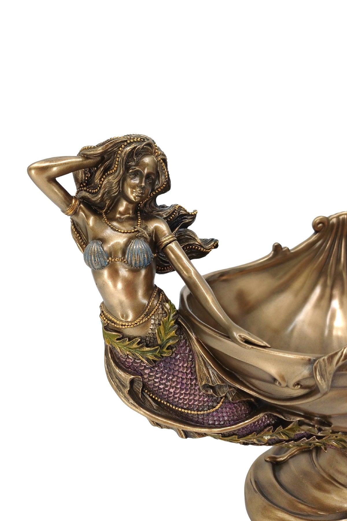 Veronese Deniz Kızı Figürlü Dekoratif Gondol Kase - AN10475A4