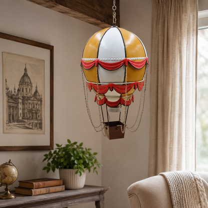 Jayland Metal Asılabilir Vintage Sıcak Hava Balonu 45 cm | JL67FB1029YW