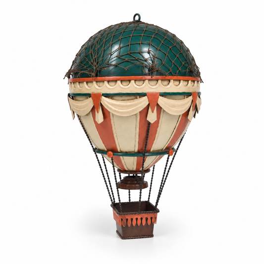 Jayland Metal Asılabilir Retro Yeşil Sıcak Hava Balonu | JLFB5373-BL