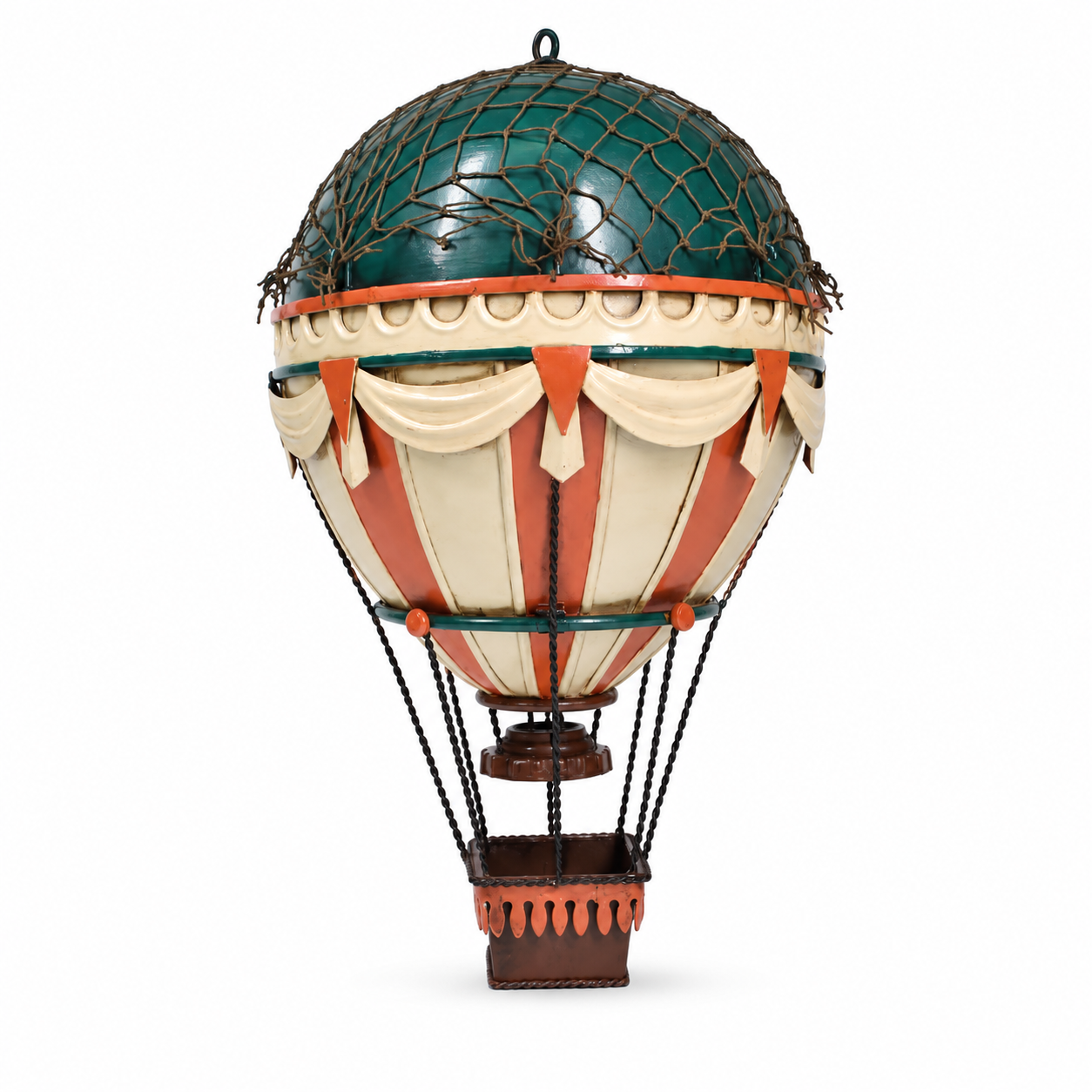 Jayland Metal Asılabilir Retro Yeşil Sıcak Hava Balonu | JLFB5373-BL