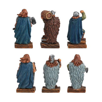 Veronese 6 Parça Renkli Viking Savaşçıları Figür Seti | WU78544AA1