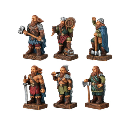 Veronese 6 Parça Renkli Viking Savaşçıları Figür Seti | WU78544AA1