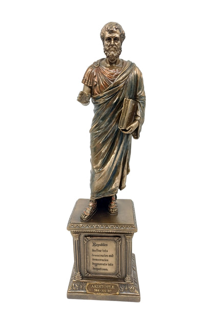 Veronese Aristoteles Biblo Bronz Kaplama – WU75527V4