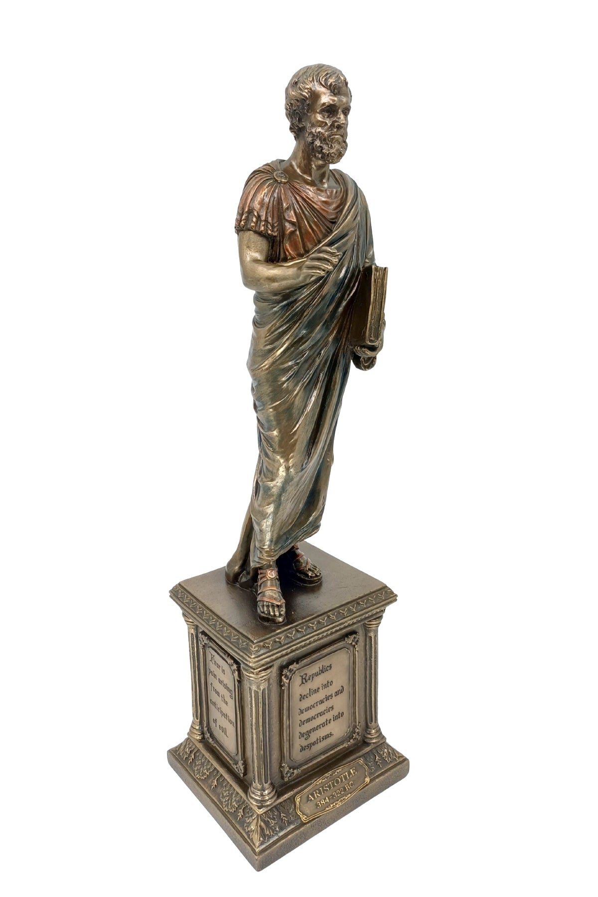 Veronese Aristoteles Biblo Bronz Kaplama – WU75527V4