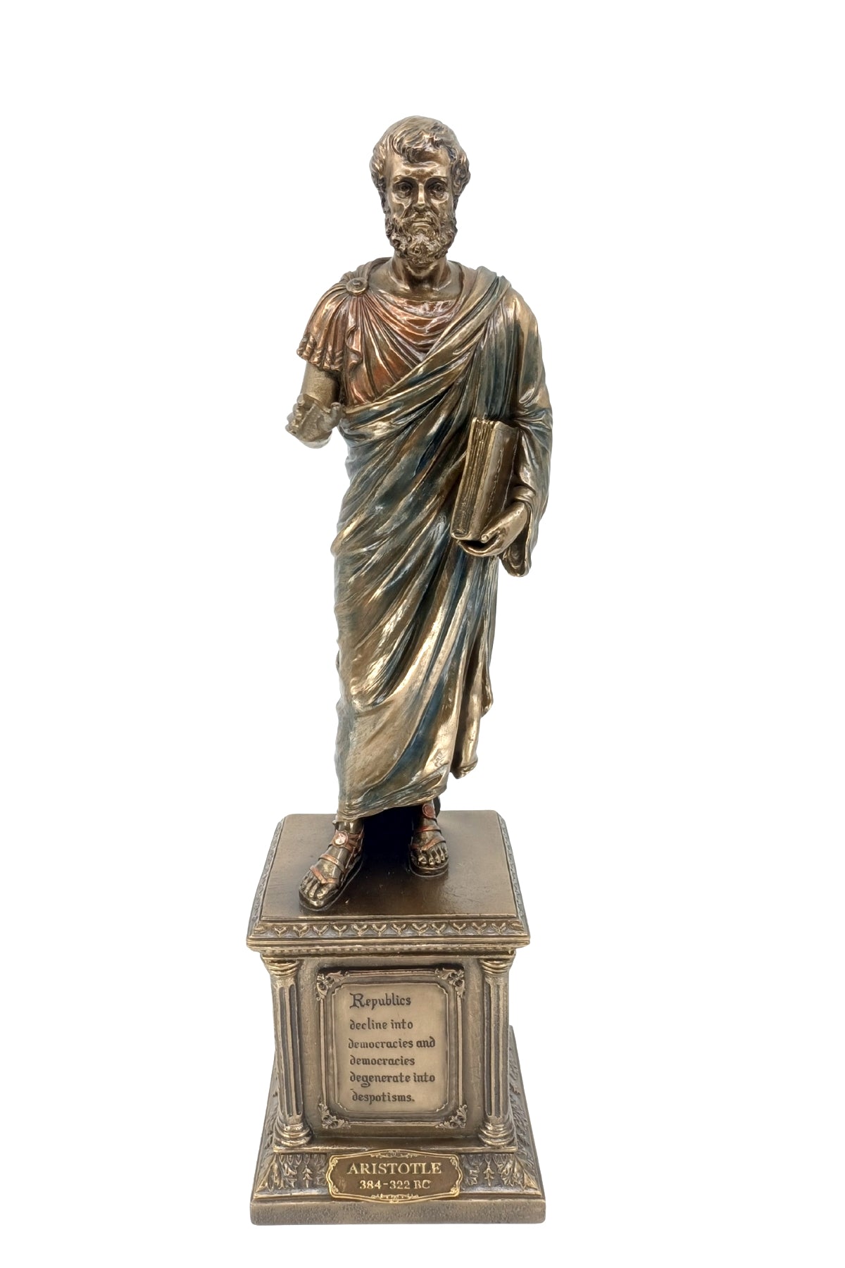 Veronese Aristoteles Biblo Bronz Kaplama – WU75527V4