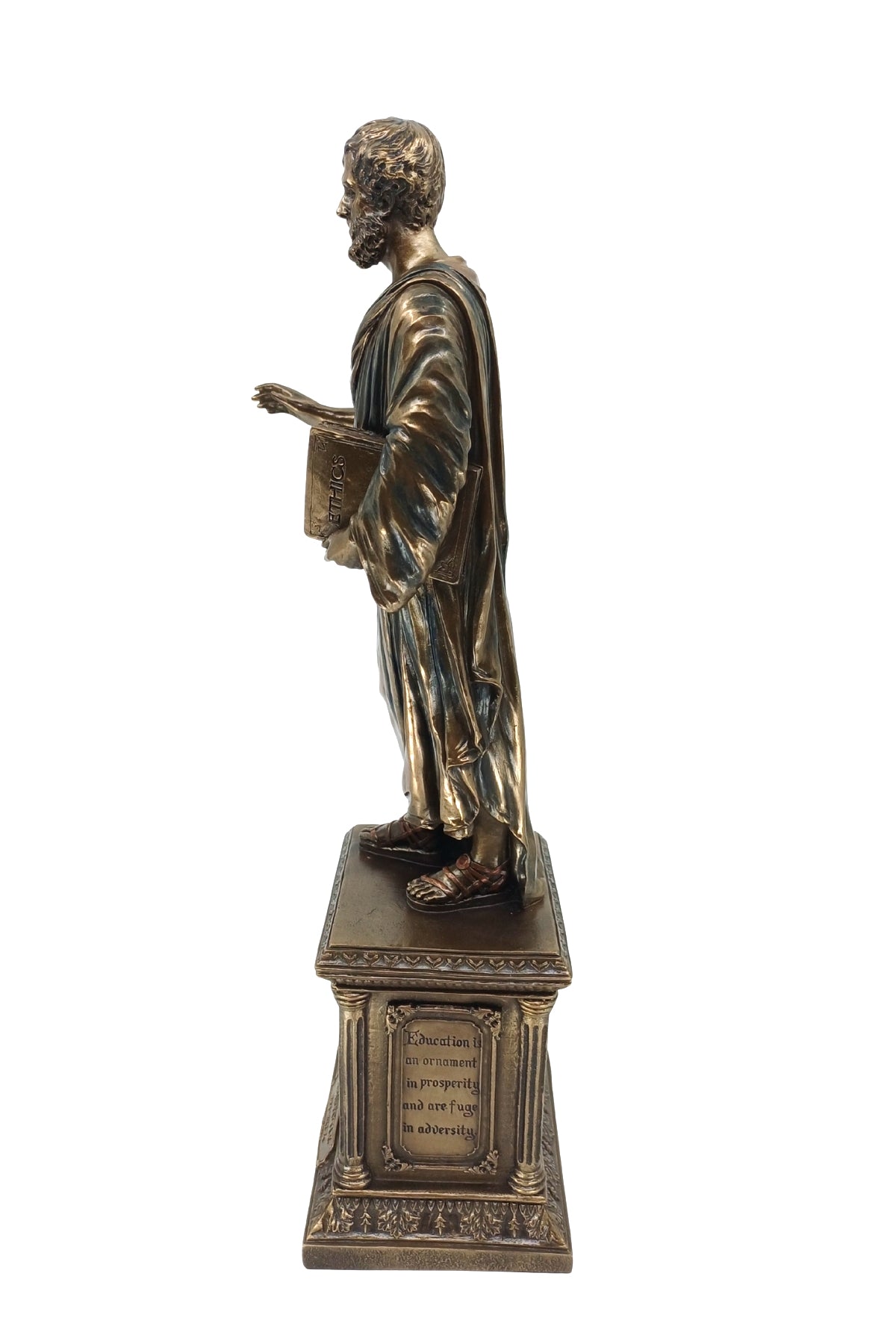 Veronese Aristoteles Biblo Bronz Kaplama – WU75527V4