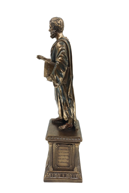 Veronese Aristoteles Biblo Bronz Kaplama – WU75527V4