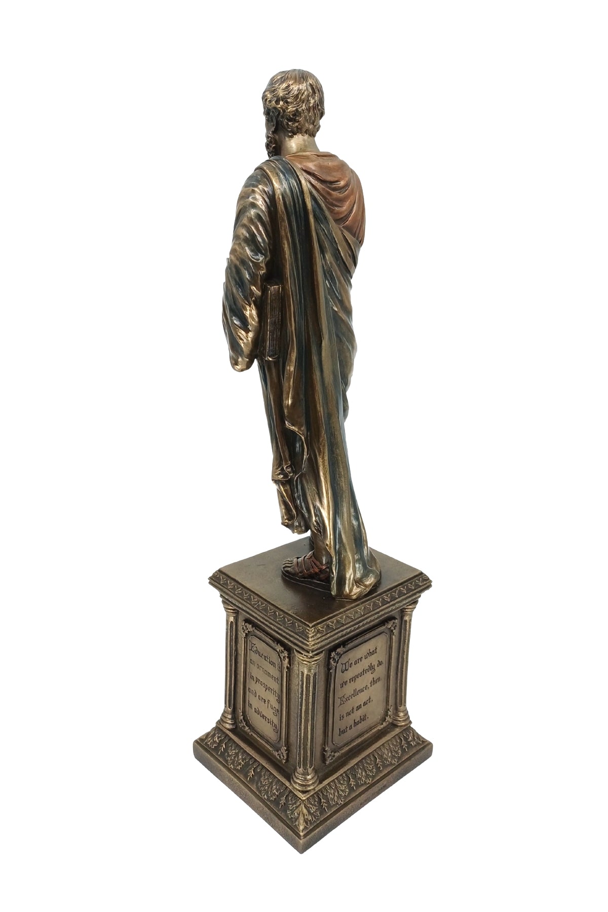 Veronese Aristoteles Biblo Bronz Kaplama – WU75527V4