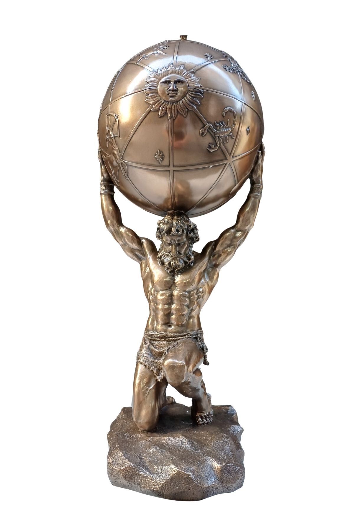 Veronese Atlas Heykeli Büyük Boy ve Gizli Kutu - WU75707V1