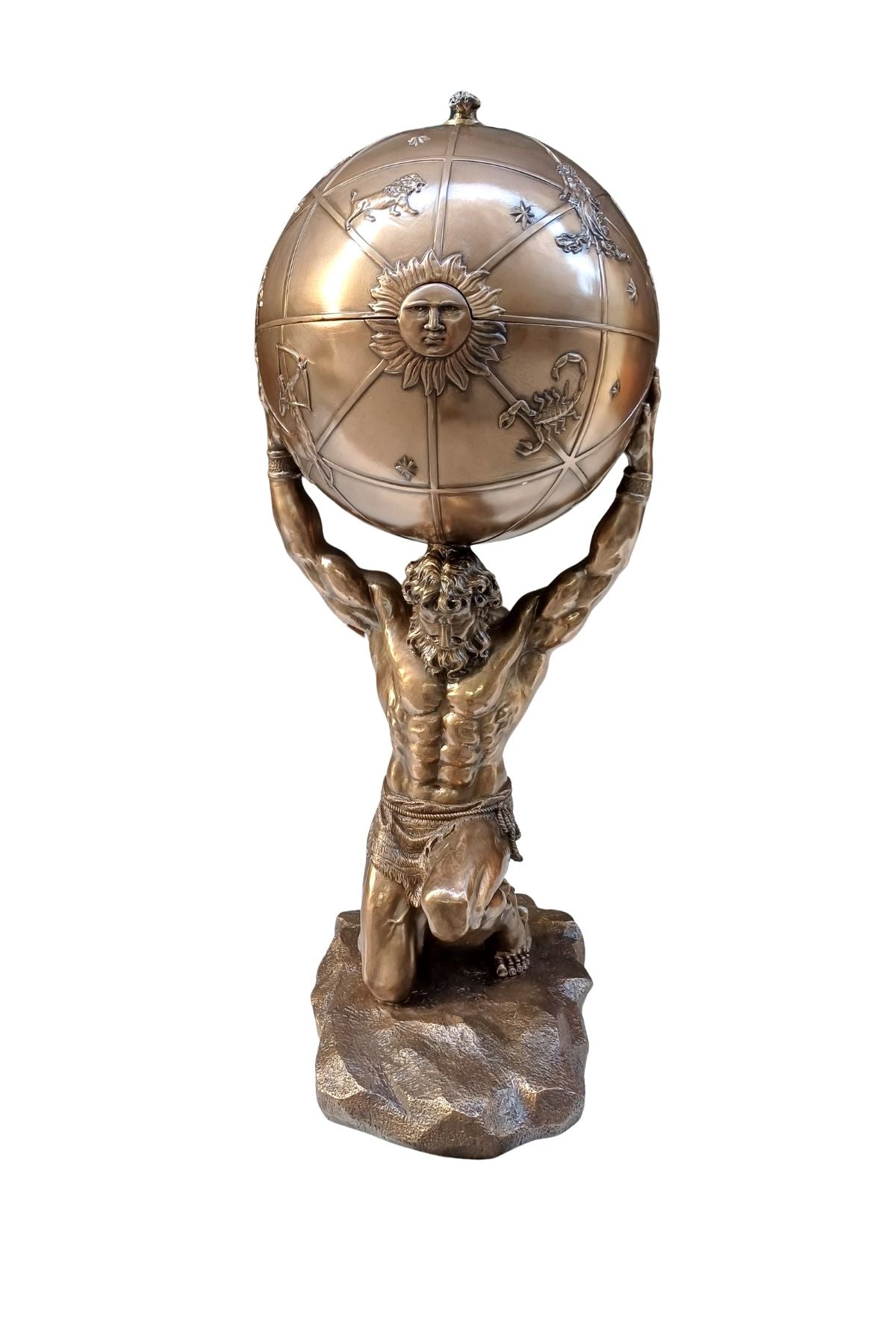 Veronese Atlas Heykeli Büyük Boy ve Gizli Kutu - WU75707V1