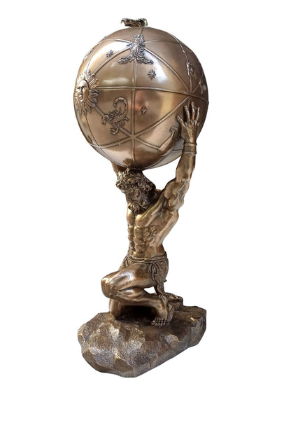 Veronese Atlas Heykeli Büyük Boy ve Gizli Kutu - WU75707V1