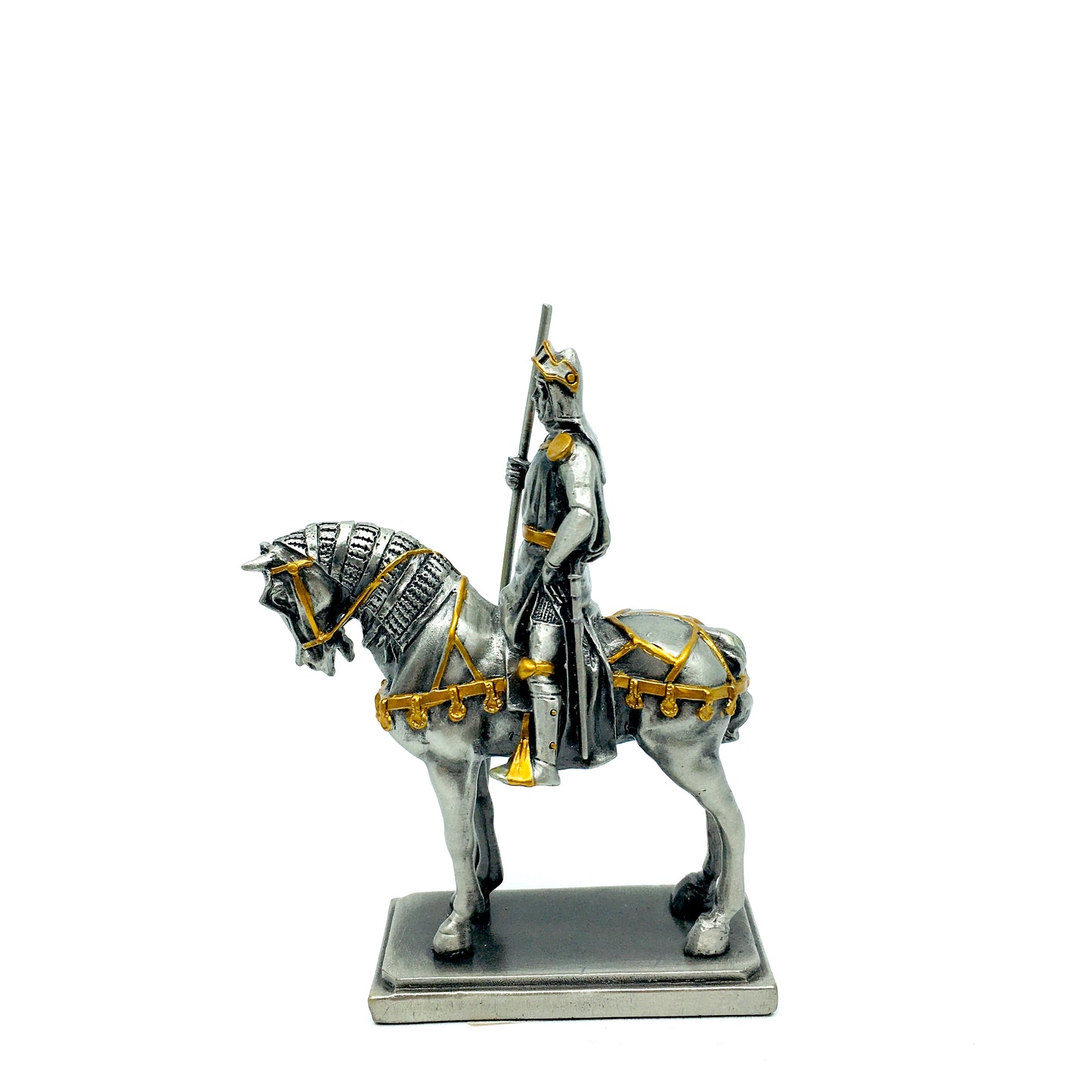 Veronese Orta Çağ Atlı Şövalye Kurşun Asker Figürü 10 cm | AT08157A2