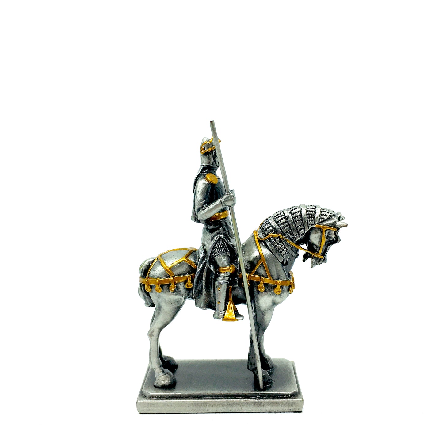 Veronese Orta Çağ Atlı Şövalye Kurşun Asker Figürü 10 cm | AT08157A2