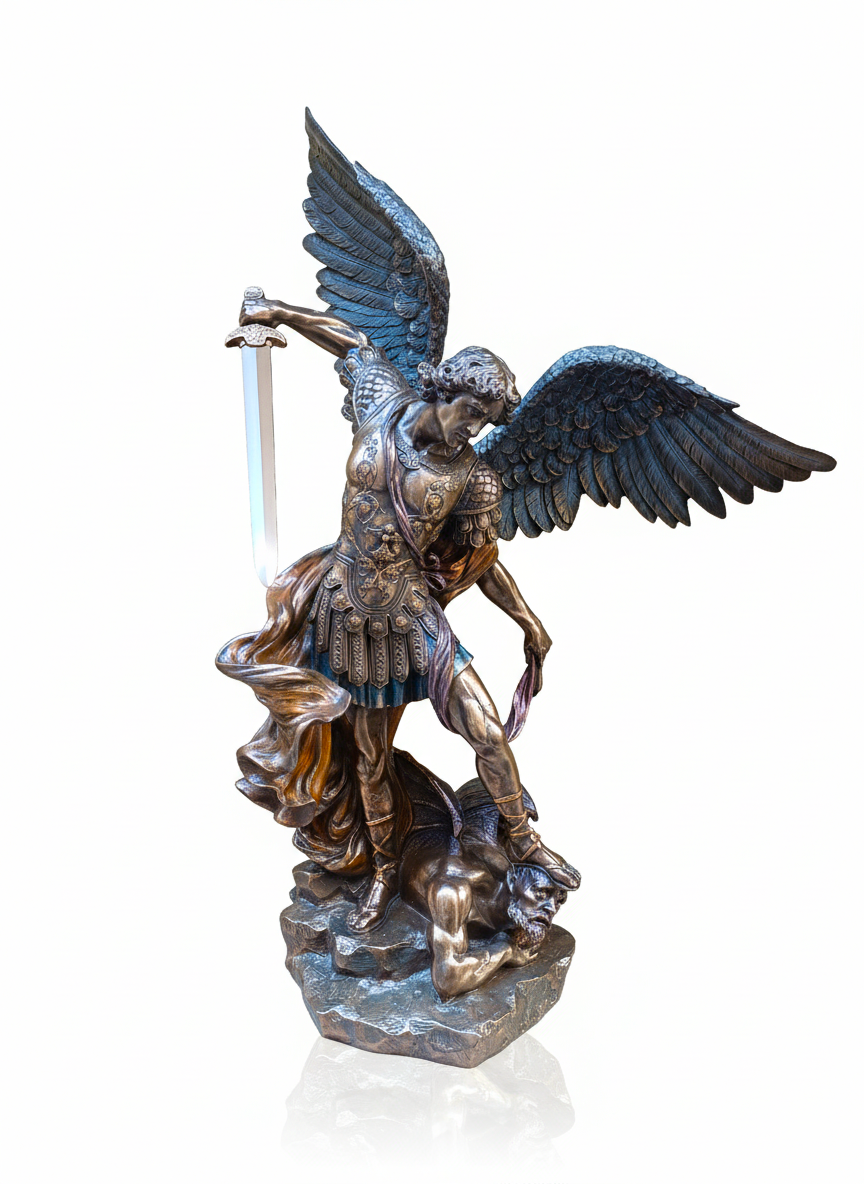 Veronese Başmelek St. Michael (Mikail) Büyük Boy Heykel – WU74552V4