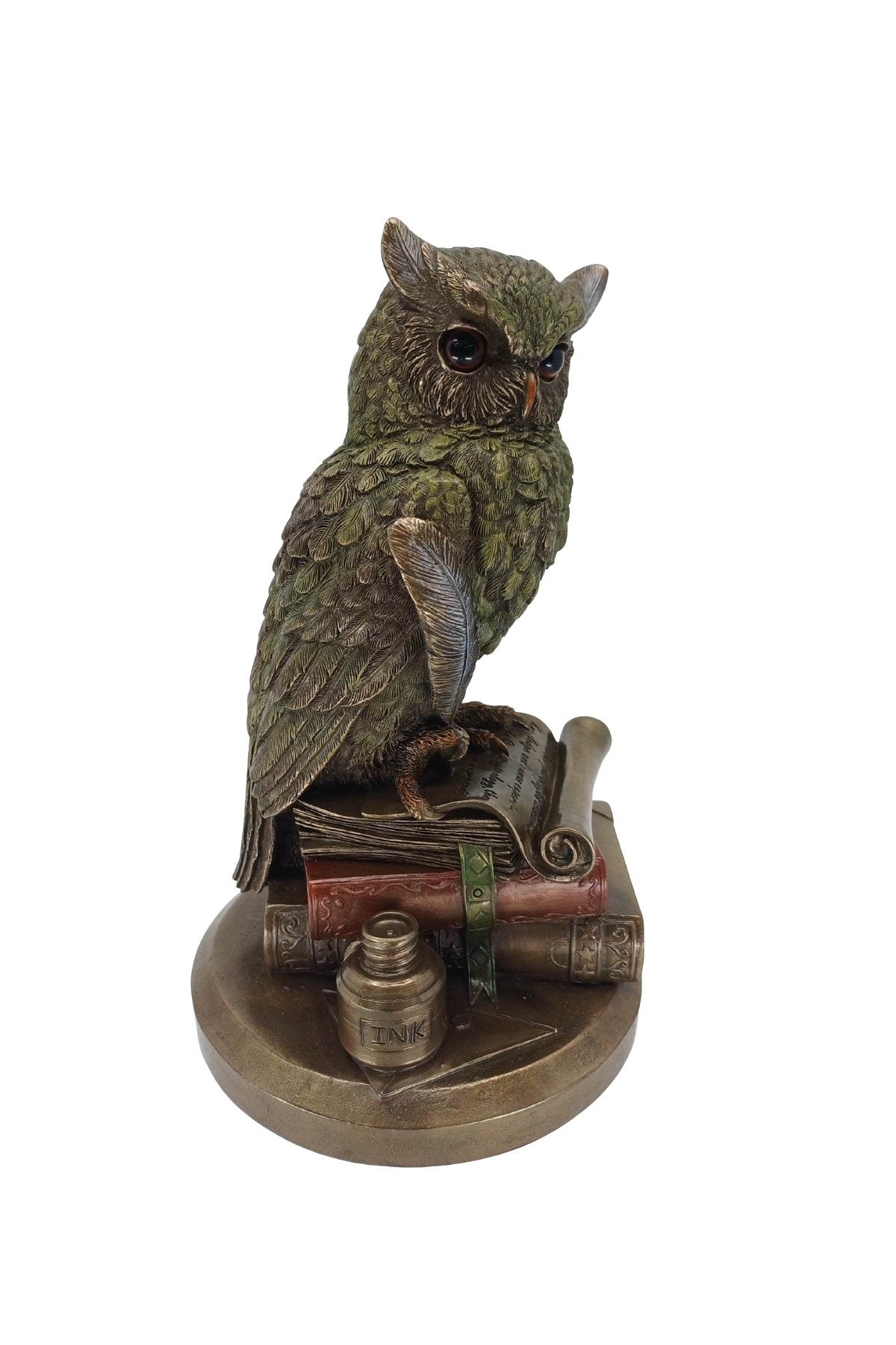 Veronese Bilge Baykuş Bronz Kaplama Biblo - WU75033A4