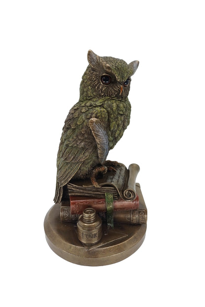 Veronese Bilge Baykuş Bronz Kaplama Biblo - WU75033A4