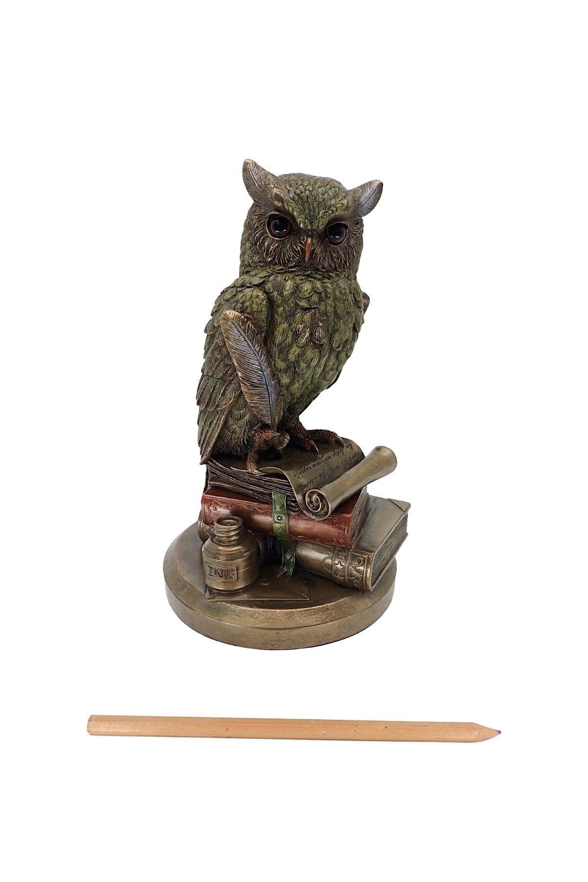 Veronese Bilge Baykuş Bronz Kaplama Biblo - WU75033A4