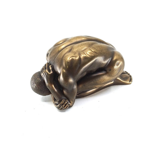 Veronese Bronz Kaplama Mini Erkek Nü Heykeli | WU72022A1