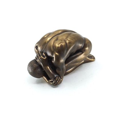 Veronese Bronz Kaplama Mini Erkek Nü Heykeli | WU72022A1
