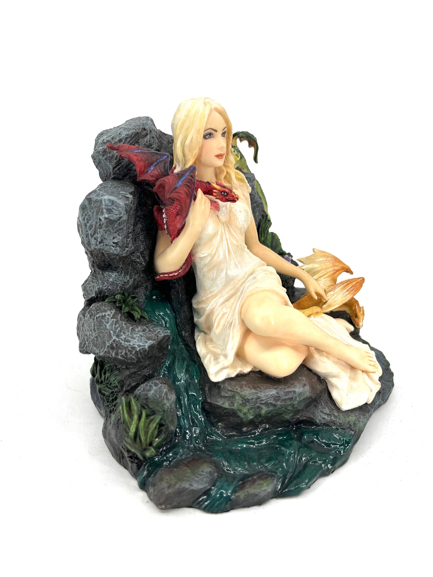 Veronese Design Ejderhalı Kadın Gotik Fantastik Biblo – WU77109VA