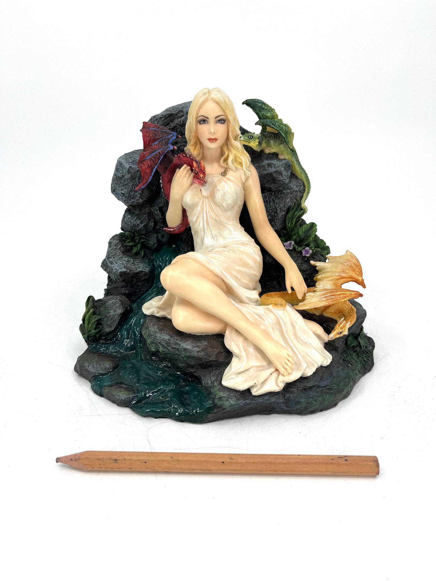 Veronese Design Ejderhalı Kadın Gotik Fantastik Biblo – WU77109VA