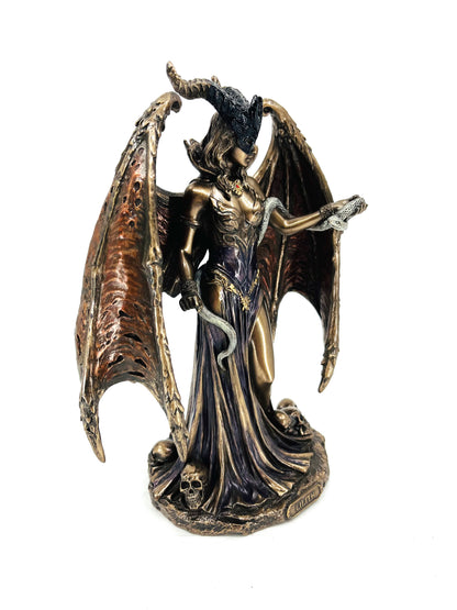 Veronese Design Lilith Gotik Mitoloji Bronz Kaplama Biblo – (WU77872A4)