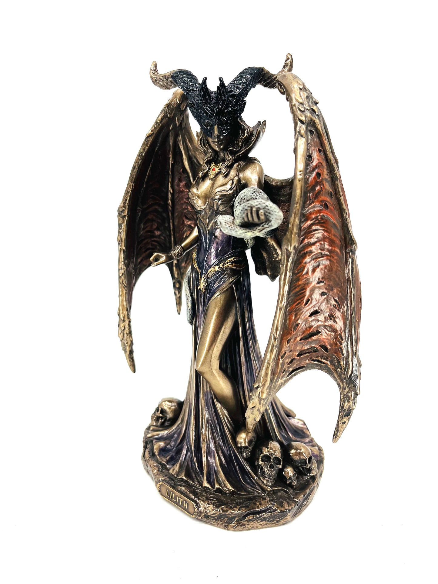 Veronese Design Lilith Gotik Mitoloji Bronz Kaplama Biblo – (WU77872A4)