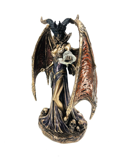 Veronese Design Lilith Gotik Mitoloji Bronz Kaplama Biblo – (WU77872A4)