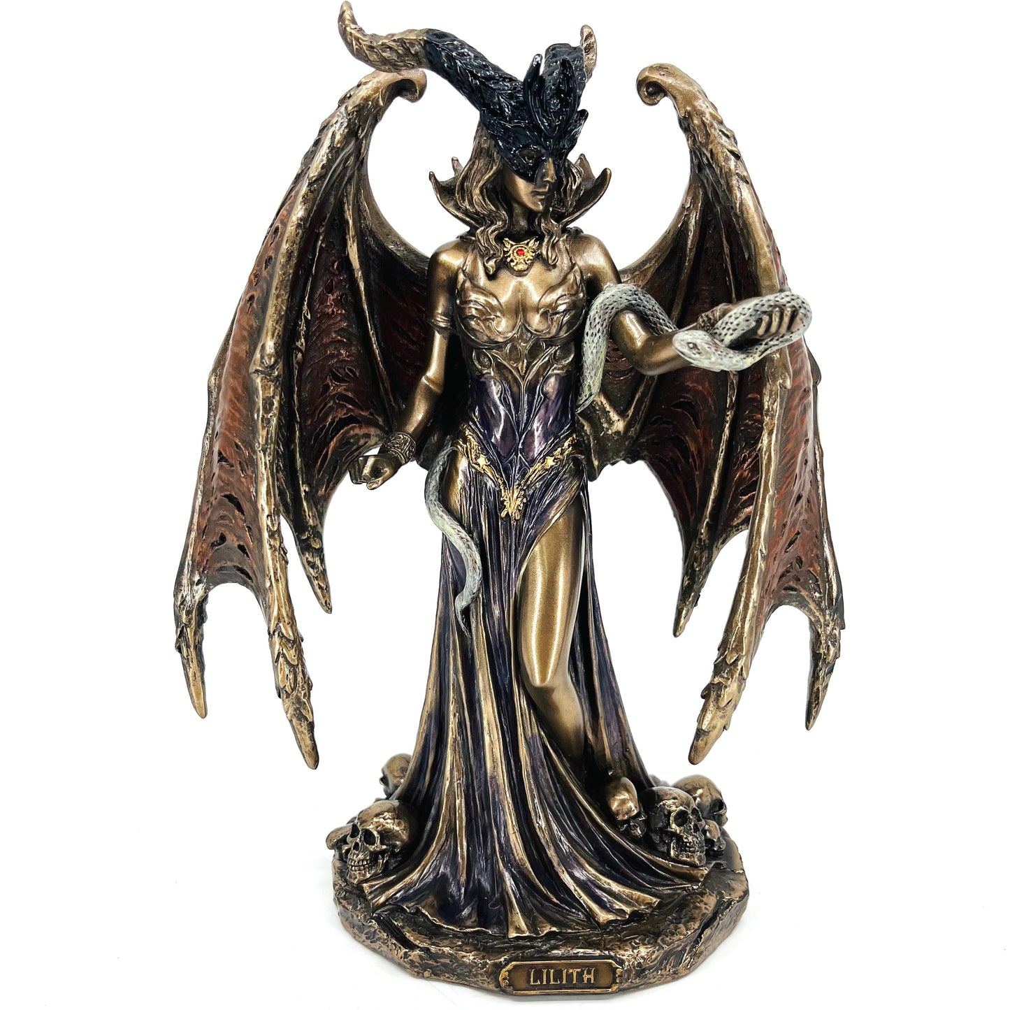 Veronese Design Lilith Gotik Mitoloji Bronz Kaplama Biblo – (WU77872A4)