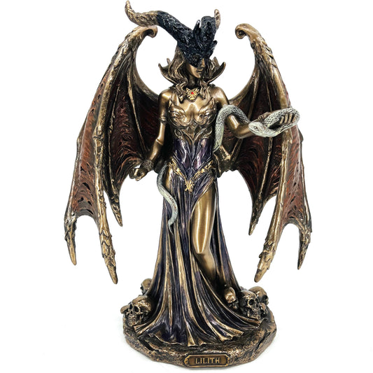Veronese Design Lilith Gotik Mitoloji Bronz Kaplama Biblo – (WU77872A4)