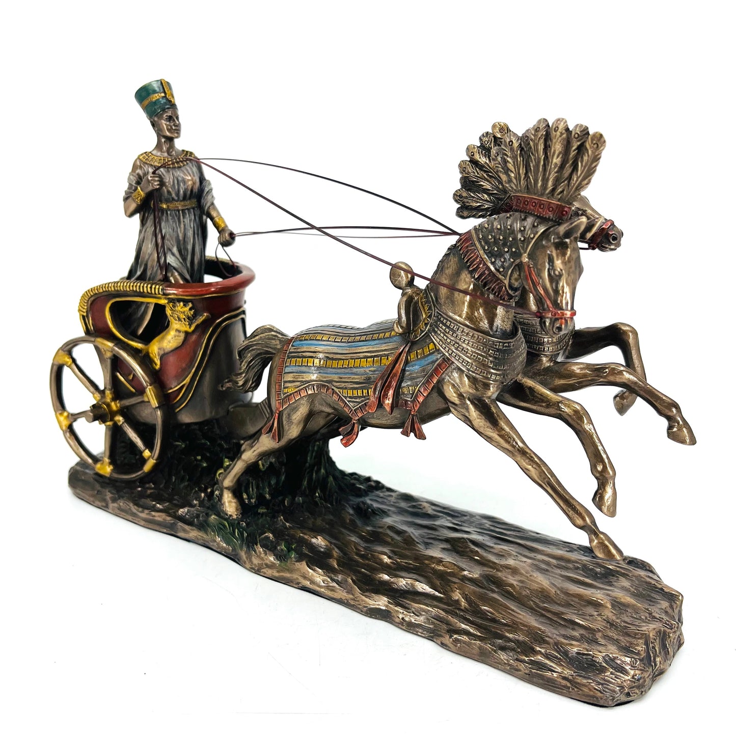 Veronese Design Nefertiti Antik Mısır Savaş Arabası Biblo – (WU77489A4)