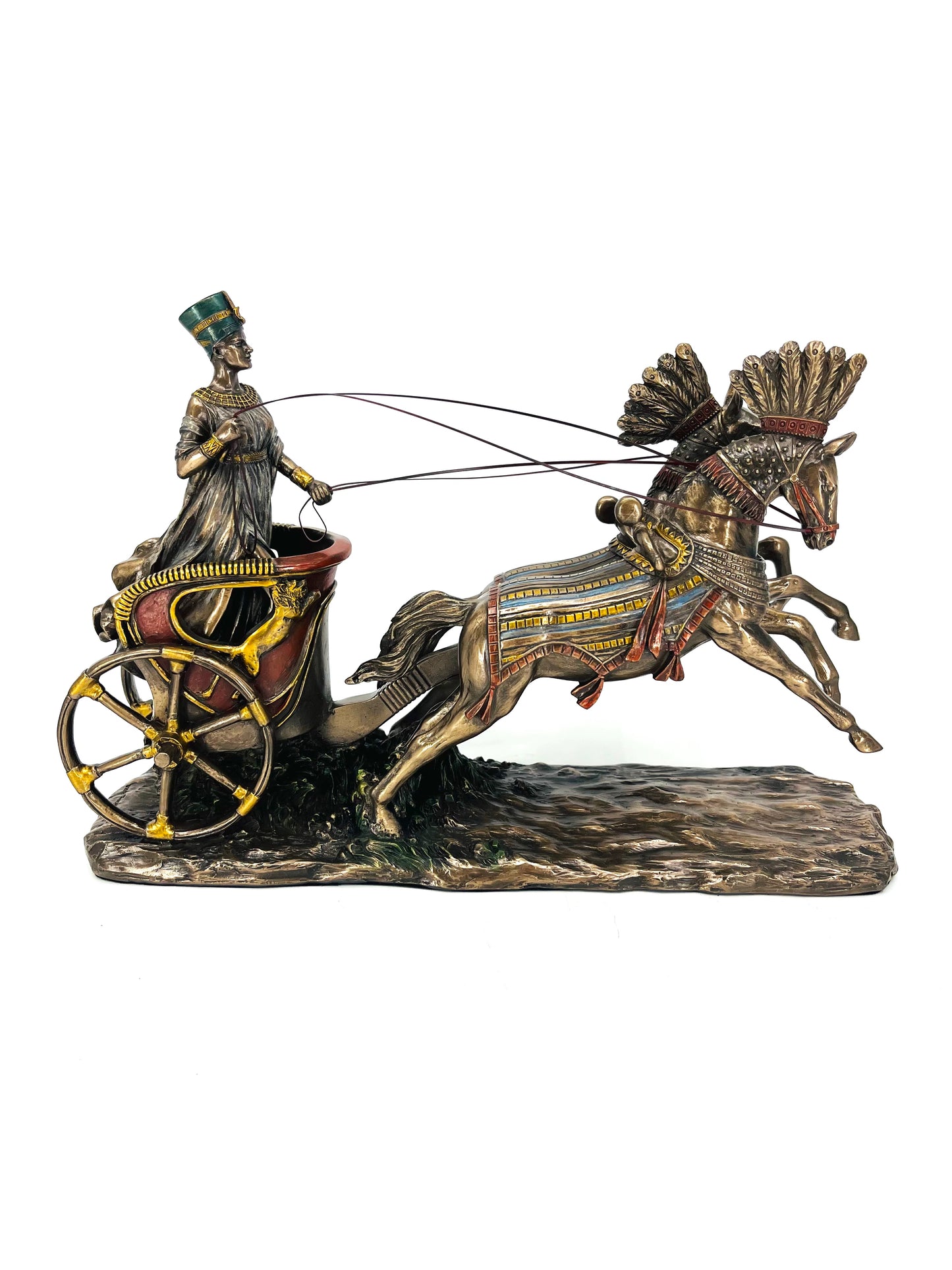 Veronese Design Nefertiti Antik Mısır Savaş Arabası Biblo – (WU77489A4)